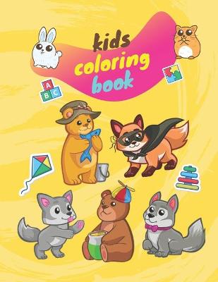 Book cover for kids coloring book