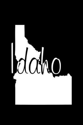 Book cover for Idaho - Black Lined Notebook with Margins