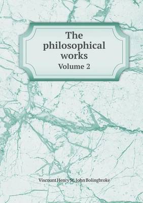 Book cover for The philosophical works Volume 2