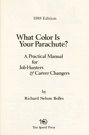 Cover of What Color Is Your Parachute? 1986