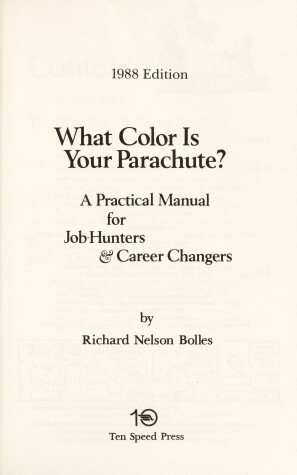 Book cover for What Color Is Your Parachute? 1986