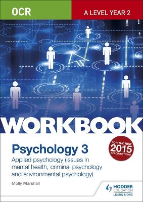 Book cover for OCR Psychology for A Level Workbook 3