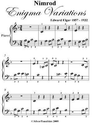 Book cover for Nimrod Enigma Variations Beginner Piano Sheet Music