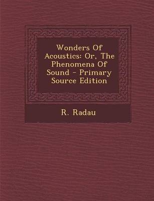 Book cover for Wonders of Acoustics