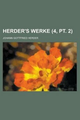 Cover of Herder's Werke (4, PT. 2)