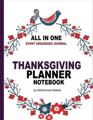 Cover of Thanksgiving Planner Notebook - All in one Event Organizer Journal