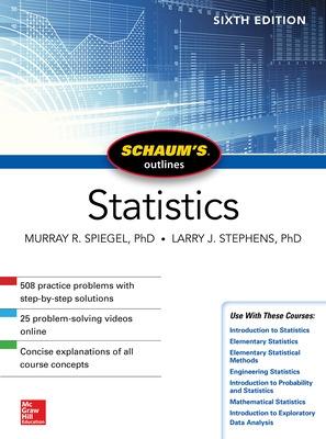 Book cover for Schaum's Outline of Statistics, Sixth Edition