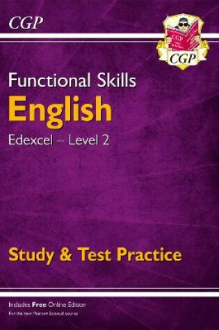 Cover of Functional Skills English: Edexcel Level 2 - Study & Test Practice