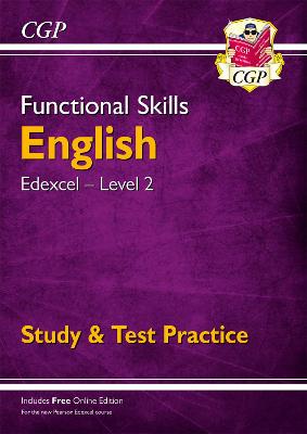 Book cover for Functional Skills English: Edexcel Level 2 - Study & Test Practice