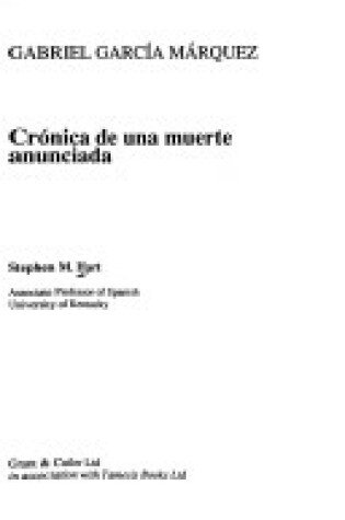 Cover of Garcia Marquez