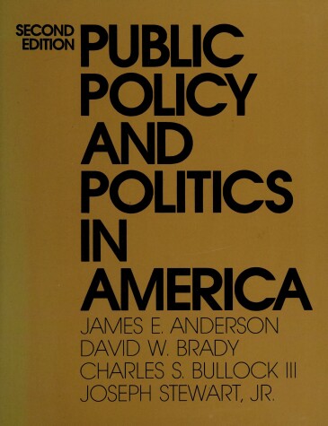 Book cover for Public Policy and Politics in America