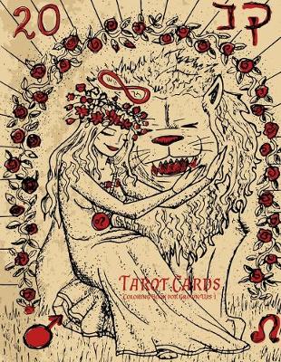 Cover of Tarot Cards Coloring Book for Grown-Ups 1