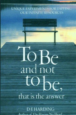 Cover of To be or Not to be, That is the Answer