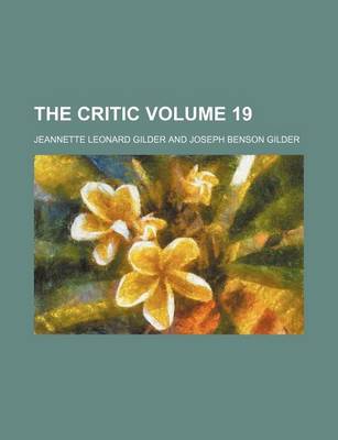 Book cover for The Critic Volume 19