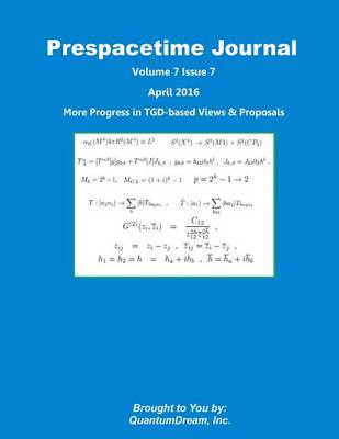 Cover of Prespacetime Journal Volume 7 Issue 7