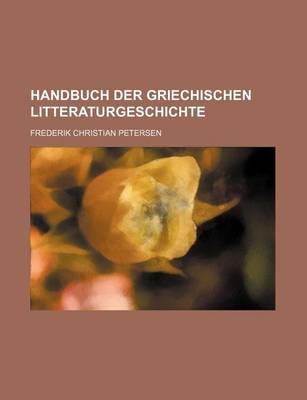 Book cover for Handbuch Der Griechischen Litteraturgeschichte