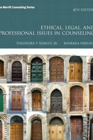 Cover of Ethical, Legal, and Professional Issues in Counseling with Access Code