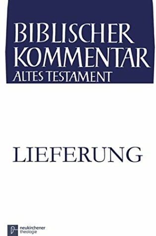 Cover of Biblischer Kommentar Altes Testament - Ausgabe in Lieferungen