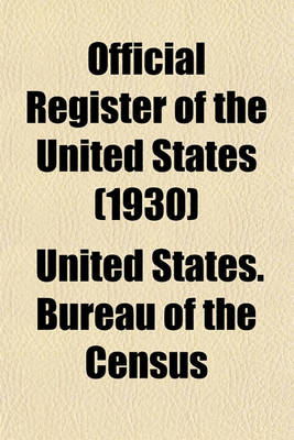 Book cover for Official Register of the United States (1930)