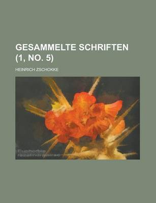 Book cover for Gesammelte Schriften Volume 1, No. 5