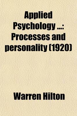 Book cover for Applied Psychology (Volume 7); Processes and Personality