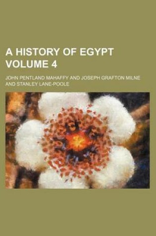 Cover of A History of Egypt Volume 4