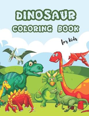 Book cover for Dinosaur coloring book for kids