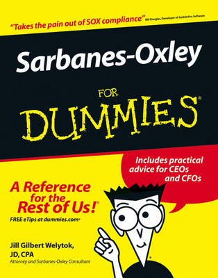 Book cover for Sarbanes-Oxley For Dummies