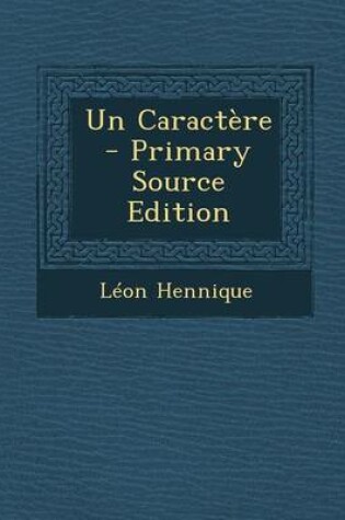 Cover of Un Caractere