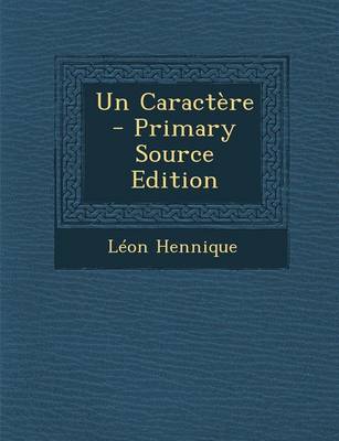 Book cover for Un Caractere