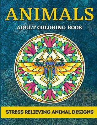 Book cover for Animals Adult Coloring Book