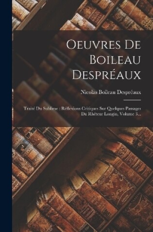 Cover of Oeuvres De Boileau Despréaux