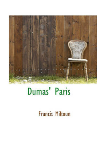 Cover of Dumas' Paris