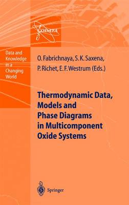 Cover of Thermodynamic Data, Models, and Phase Diagrams in Multicomponent Oxide Systems