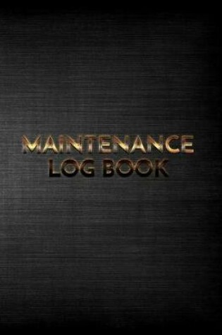 Cover of Maintenance Log Book