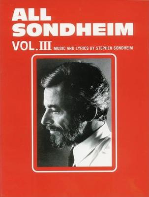 Book cover for All Sondheim, Vol 3