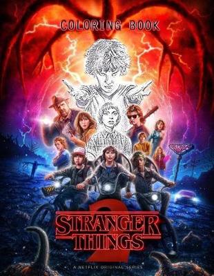 Book cover for Stranger Things Coloring Book