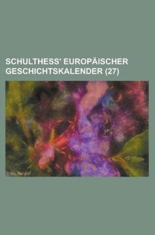 Cover of Schulthess' Europaischer Geschichtskalender (27)