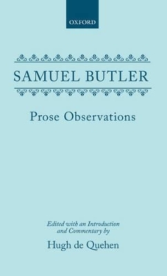 Cover of Prose Observations