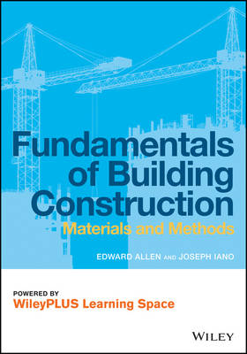 Book cover for Fundamentals of Building Construction: Materials and Methods, 6e Wileyplus Learning Space