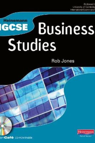 Cover of Heinemann IGCSE Business Studies Student Book with Exam Cafe CD