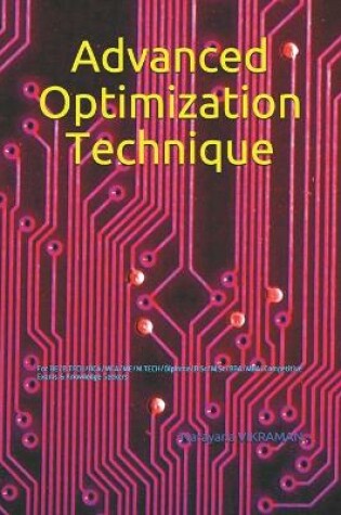Cover of Advanced Optimization Technique