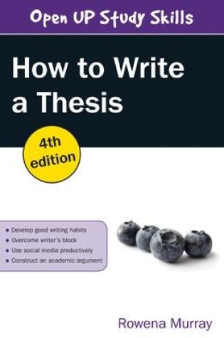 Cover of How to Write a Thesis