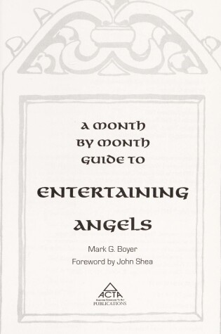 Cover of A Month by Month Guide to Entertaining Angels