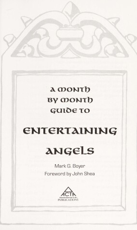 Book cover for A Month by Month Guide to Entertaining Angels