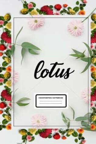 Cover of lotus composition notebook