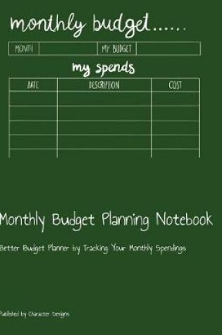 Cover of Monthly Budget Planning Notebook