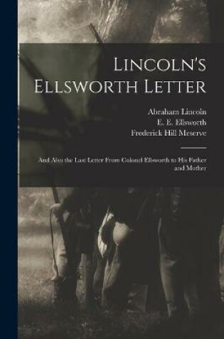 Cover of Lincoln's Ellsworth Letter