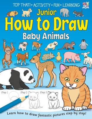 Book cover for Junior How to Draw Baby Animals