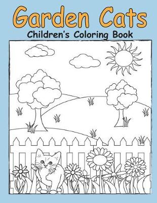 Book cover for Garden Cats Children's Coloring Book